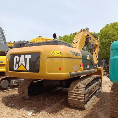 Grande escavadeira Caterpillar 336D com capacidade de balde de 2,27 m3 e poucas horas de trabalho