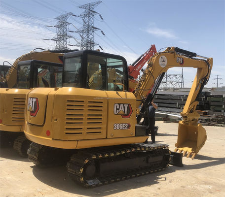 CAT 306E2 Excavadora hidráulica com potência de 34,7 kW e cilindro hidráulico original