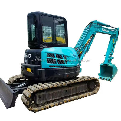 Excavadora Kobelco SK55SR original usada com bom desempenho em 0-2000 horas de trabalho
