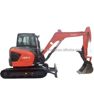 Fornecimento 5.5 TON Kubota u55 Excavadora Horas de trabalho baixas 0-2000 Mini Excavadora usada