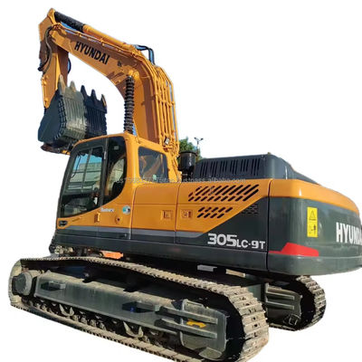 Excavadora 305LC-9T Modelo 30t 305 Crawler da Coreia com motor Hyundai e 198kw