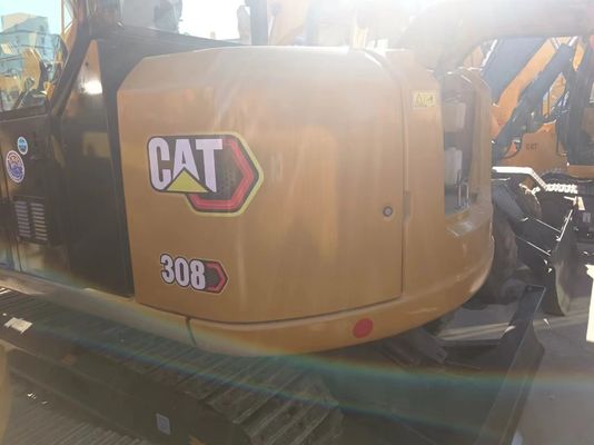 Excavadora CAT 308 de 8 toneladas de baixo tempo e preço acessível do Japão, peso operacional de 3,5 toneladas