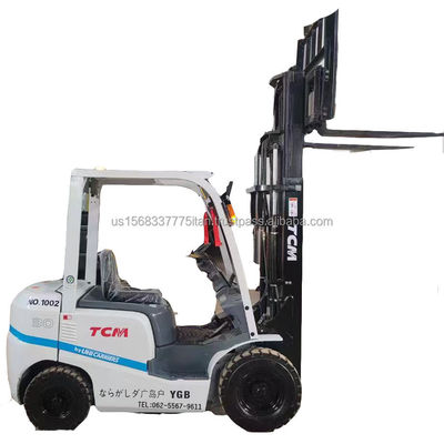 3000 kg Peso TCM 30 empilhadeira usada para lojas de materiais de construção Excelente desempenho