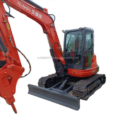 Excavadora KUBOTA KX163 usada com válvula hidráulica original e peso operacional de 6TON