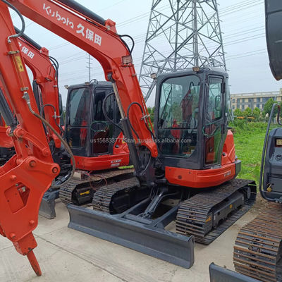 Excavadora KUBOTA KX163 usada com válvula hidráulica original e peso operacional de 6TON