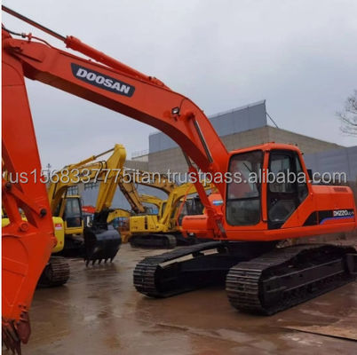 20 toneladas Doosan DH220 Crawler Excavator com capacidade de balde de 0,5m3 e características ativas