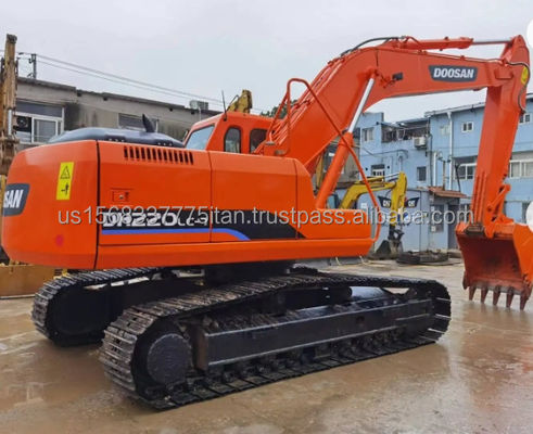 20 toneladas Doosan DH220 Crawler Excavator com capacidade de balde de 0,5m3 e características ativas