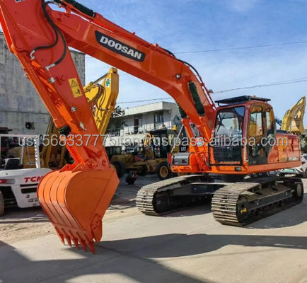 Excavadora exportada Doosan DX225 DH225 com baixas horas de trabalho e alto peso de funcionamento
