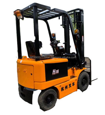 Máquina usada de empilhadeira Hangzhou H15 com motor diesel e altura mínima de elevação de 4.5