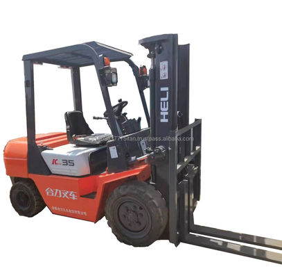 Elevador elevador de helicóptero diesel com altura mínima de elevação de 2,5 m e comprimento de garfo de 2 m