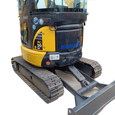 Excavadora hidráulica original 3 toneladas mini Excavadora Komatsu PC30MR Usado Crawler 2016 Ano