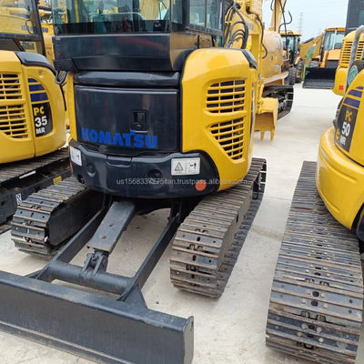 Mini escavadeira de 3 toneladas Komatsu PC30MR utilizada com válvula hidráulica e cilindro originais