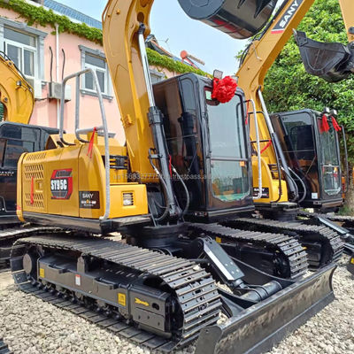Excavadora SANY Sy95c de 36 kW com capacidade de balde de 0,38M3 e bomba hidráulica ISUZU Kawasaki