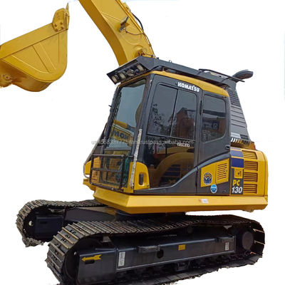 Shanghai boa escavadeira usada Komatsu PC130 com 13000 KG de peso e 48 kW de potência