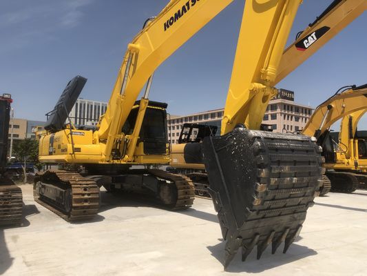 Excavadora usada Komatsu PC450 com capacidade de balde de 2M3 e válvula hidráulica original