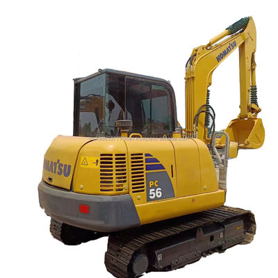 Equipamento de rastreamento usado Komatsu PC56-7 Excavadora de 5 toneladas com capacidade de balde de 0,22M3