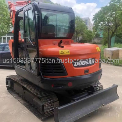 Excavadoras Doosan 6TON Dx60 Excavadora de trilhos de construção original Menos horas de trabalho