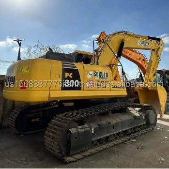 Excavadora Komatsu de 30 toneladas PC300-7 PC300-8 Excavadora usada com válvula hidráulica original
