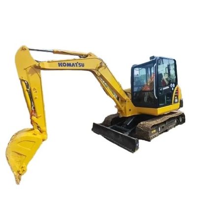 5Mini Digger Komatsu PC56 de 6 toneladas Excavadora de rastreamento do Japão com bomba hidráulica original