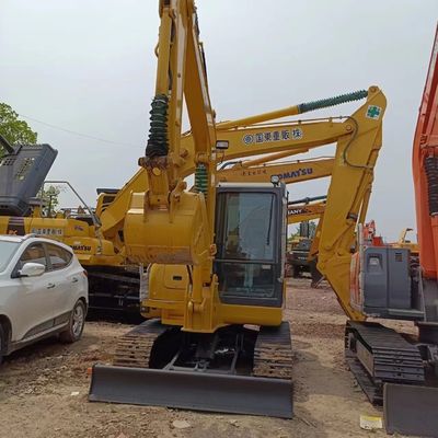 5Mini Digger Komatsu PC56 de 6 toneladas Excavadora de rastreamento do Japão com bomba hidráulica original