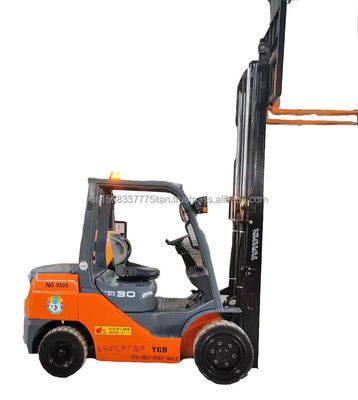Elevador elevador TOYOTA 8F30 para venda e uso razoável Elevador elevador diesel 1000MM comprimento do garfo
