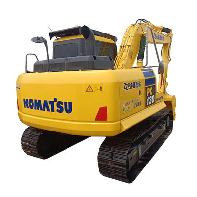 Peso operacional de 13 toneladas Excavadora Komatsu PC130 usada com válvula hidráulica original