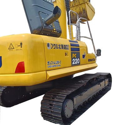 22 toneladas de peso operacional Komatsu PC220 Equipamento de construção de segunda mão no mercado