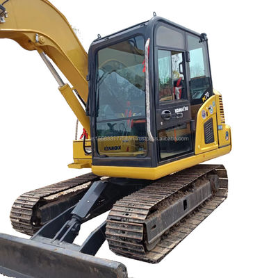 7 toneladas Peso operacional Usado Komatsu PC70 Mini Excavadora Excavadora de rastreamento hidráulico