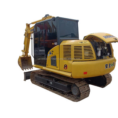 Shanghai Used Excavator Komatsu PC100 Digger Machine 10 toneladas de peso operacional para o seu