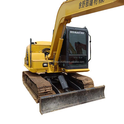 Excavadora usada de Xangai Komatsu PC100 10 toneladas Peso operacional cilindro hidráulico original