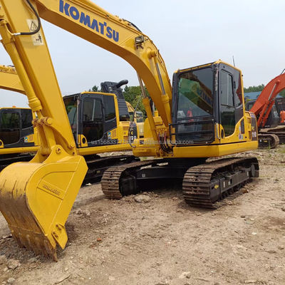 Excavadora com escavadeira hidráulica Komatsu PC110 usada de 11 toneladas e capacidade de balde de 0,48M3