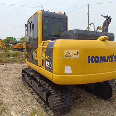 6000 KG Komatsu PC120 Excavadora de rolagem usada com bomba hidráulica original