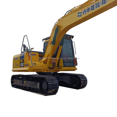 Excavadora original japonesa Komatsu PC130 com capacidade de balde de 0,48M3 e baixas horas de trabalho