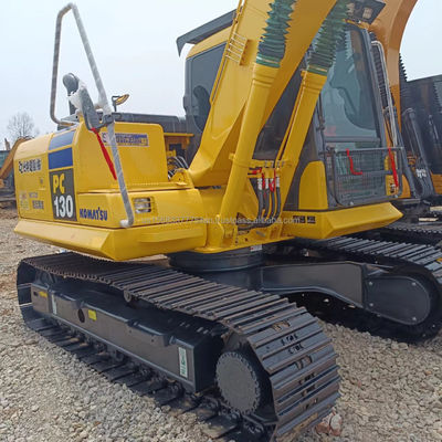 Excavadora original japonesa Komatsu PC130 com capacidade de balde de 0,48M3 e baixas horas de trabalho