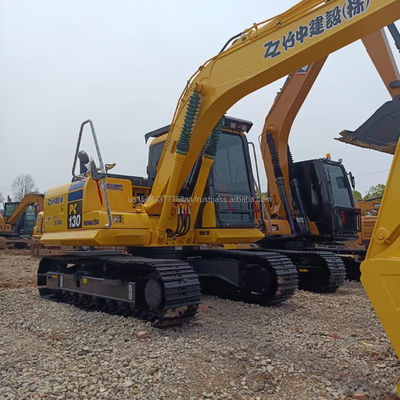 Excavadora original japonesa Komatsu PC130 com capacidade de balde de 0,48M3 e baixas horas de trabalho