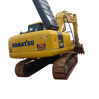 Excavadora hidráulica Komatsu PC160 usada Excavadora de 16 toneladas com 0-2000 horas de trabalho