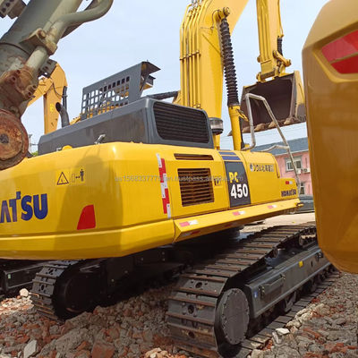 Excavadora usada Komatsu PC450-7 com capacidade de balde de 2M3 e válvula hidráulica original