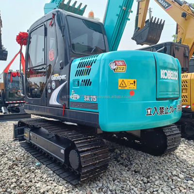 cilindro hidráulico original usado Kobelco escavadeira SK75 8Ton 0,5M3 Capacidade de balde