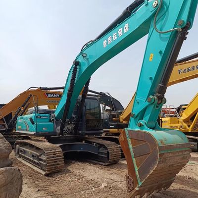 SK75 Excavadoras Kobelco usadas com capacidade de balde de 1,6 m3 e bomba hidráulica original