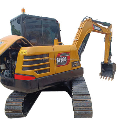 2016 Usado Sany Sy60c Pro Crawler Excavator em 6ton Mini Sany60c Sany35u Excavator