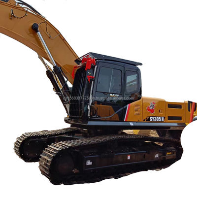 Excavadora SANY SY305H com capacidade de balde de 1,8 m3 e cilindro hidráulico original