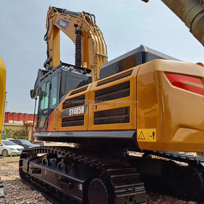 SANY SY485H Excavadora Crawler com capacidade de balde de 2,23m3 e válvula hidráulica original