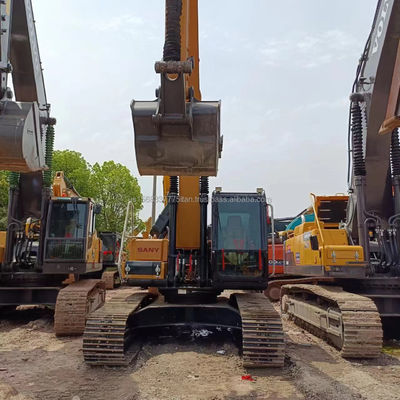 Excavadora Sany SY155U usada com válvula hidráulica original e excelente estado