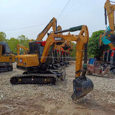 Excavadora SANY SY60C com excelente eficiência e bom desempenho 0-2000 horas de trabalho