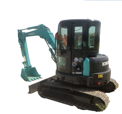 Kobelco SK55SR Excavadora com e bom desempenho dentro de 0-2000 horas de trabalho