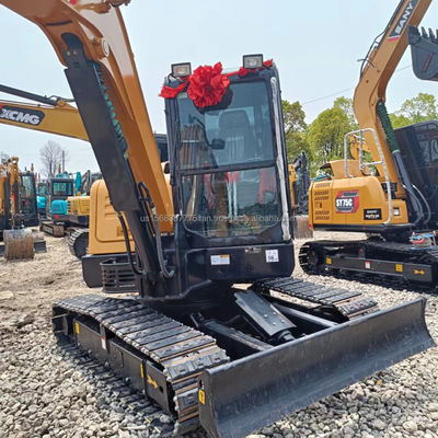 Excavadora Sany SY60C Usada com Excelente Desempenho e Valva Hidráulica Original