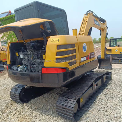Excavadora Sany SY60C Usada com Excelente Desempenho e Valva Hidráulica Original