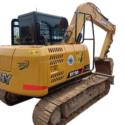 Excavadora usada Sany Sy 75cpro com válvula hidráulica original e 0-2000 horas de trabalho
