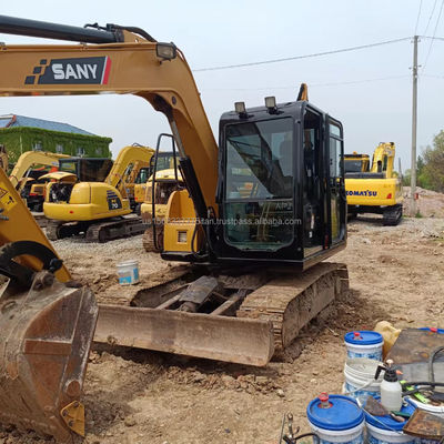Excavadora usada Sany Sy 75cpro com válvula hidráulica original e 0-2000 horas de trabalho