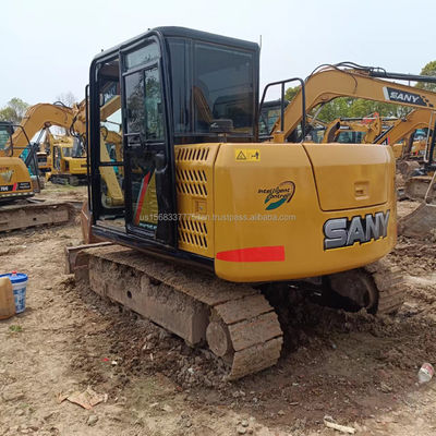Excavadora usada Sany Sy 75cpro com válvula hidráulica original e 0-2000 horas de trabalho